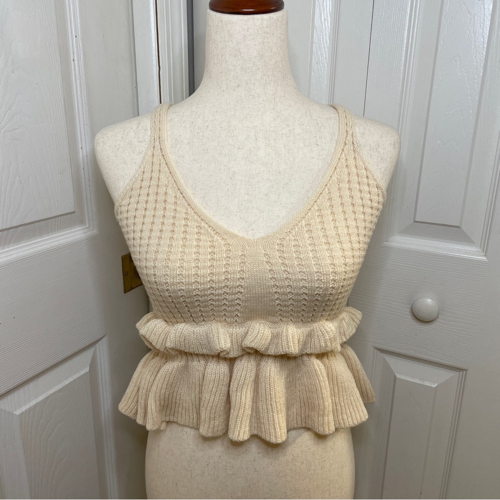 Shein ruffle tank top